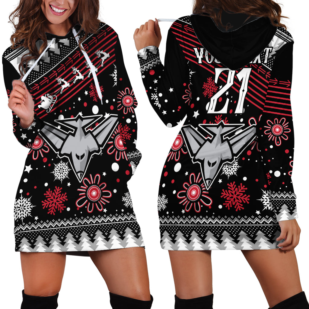 Custom Bombers Football Hoodie Dress Christmas Vibe 2023 - Vibe Hoodie Shop