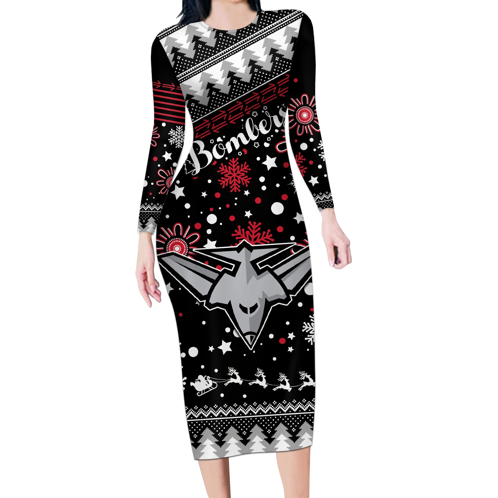 custom-bombers-football-long-sleeve-bodycon-dress-christmas-vibe-2023