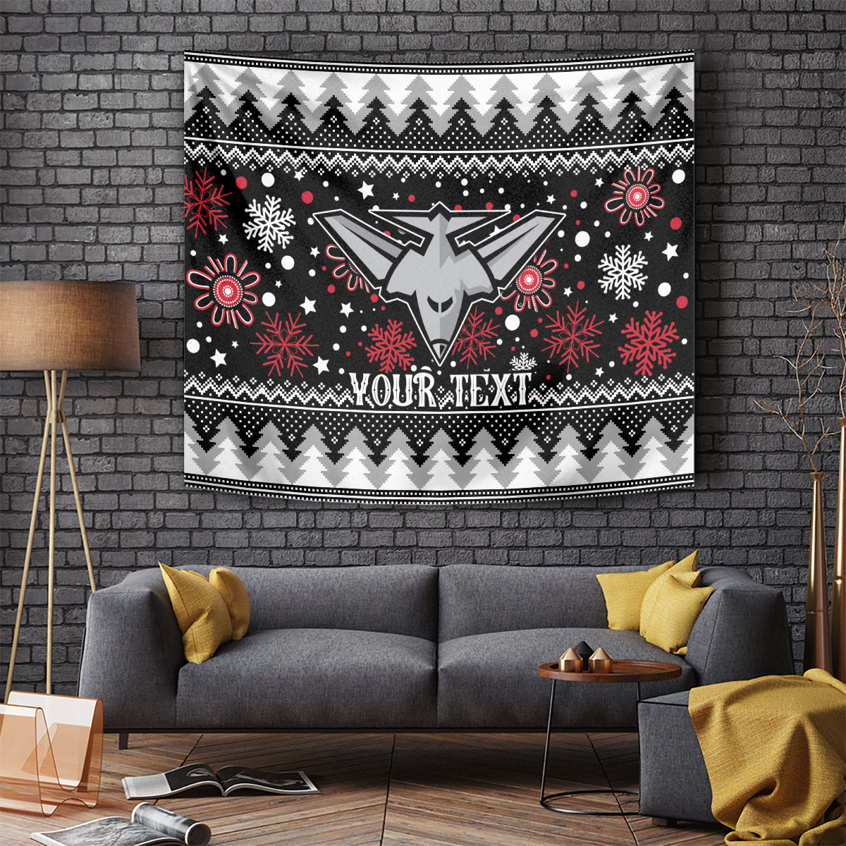 Custom Bombers Football Tapestry Christmas Vibe 2023 - Vibe Hoodie Shop