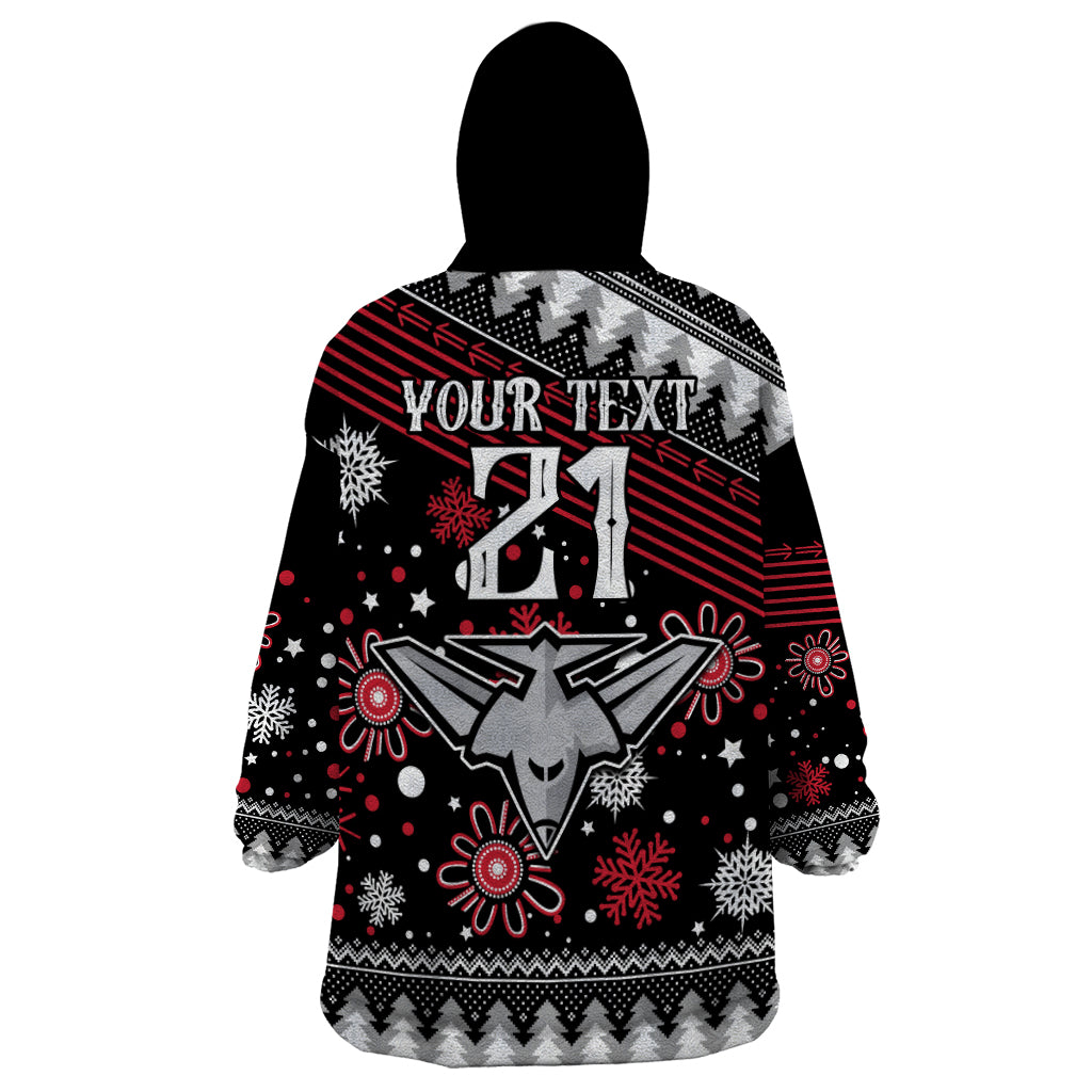 Custom Bombers Football Wearable Blanket Hoodie Christmas Vibe 2023 - Vibe Hoodie Shop