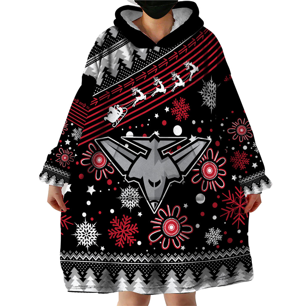 Custom Bombers Football Wearable Blanket Hoodie Christmas Vibe 2023 - Vibe Hoodie Shop