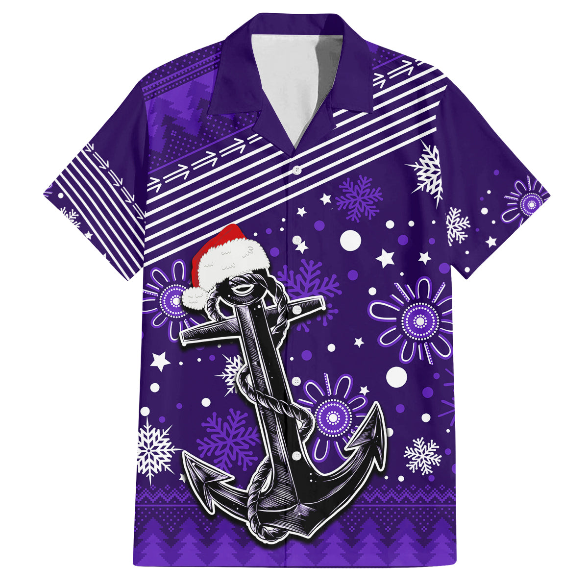 custom-fremantle-dockers-football-family-matching-long-sleeve-bodycon-dress-and-hawaiian-shirt-christmas-vibe-2023