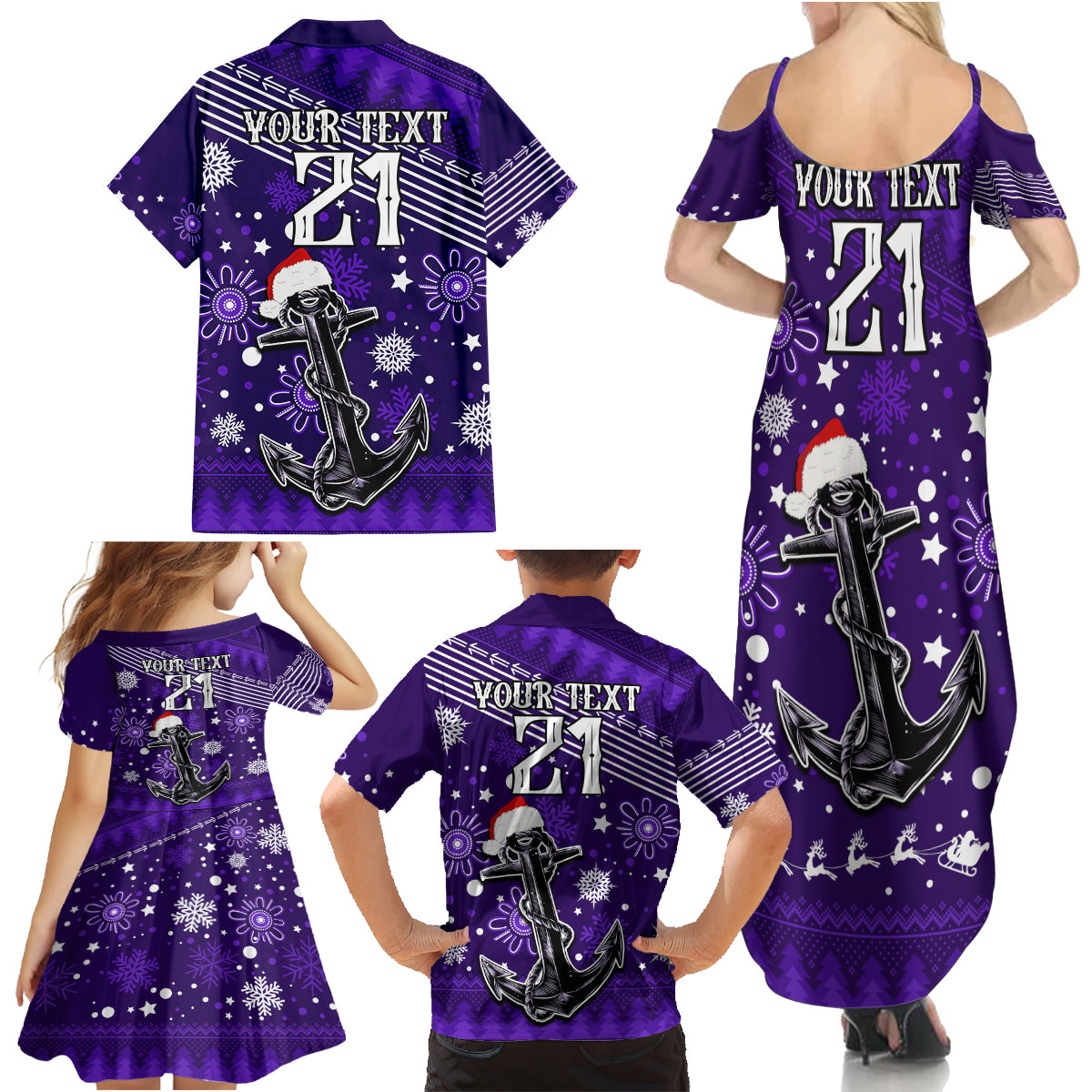 custom-fremantle-dockers-football-family-matching-summer-maxi-dress-and-hawaiian-shirt-christmas-vibe-2023