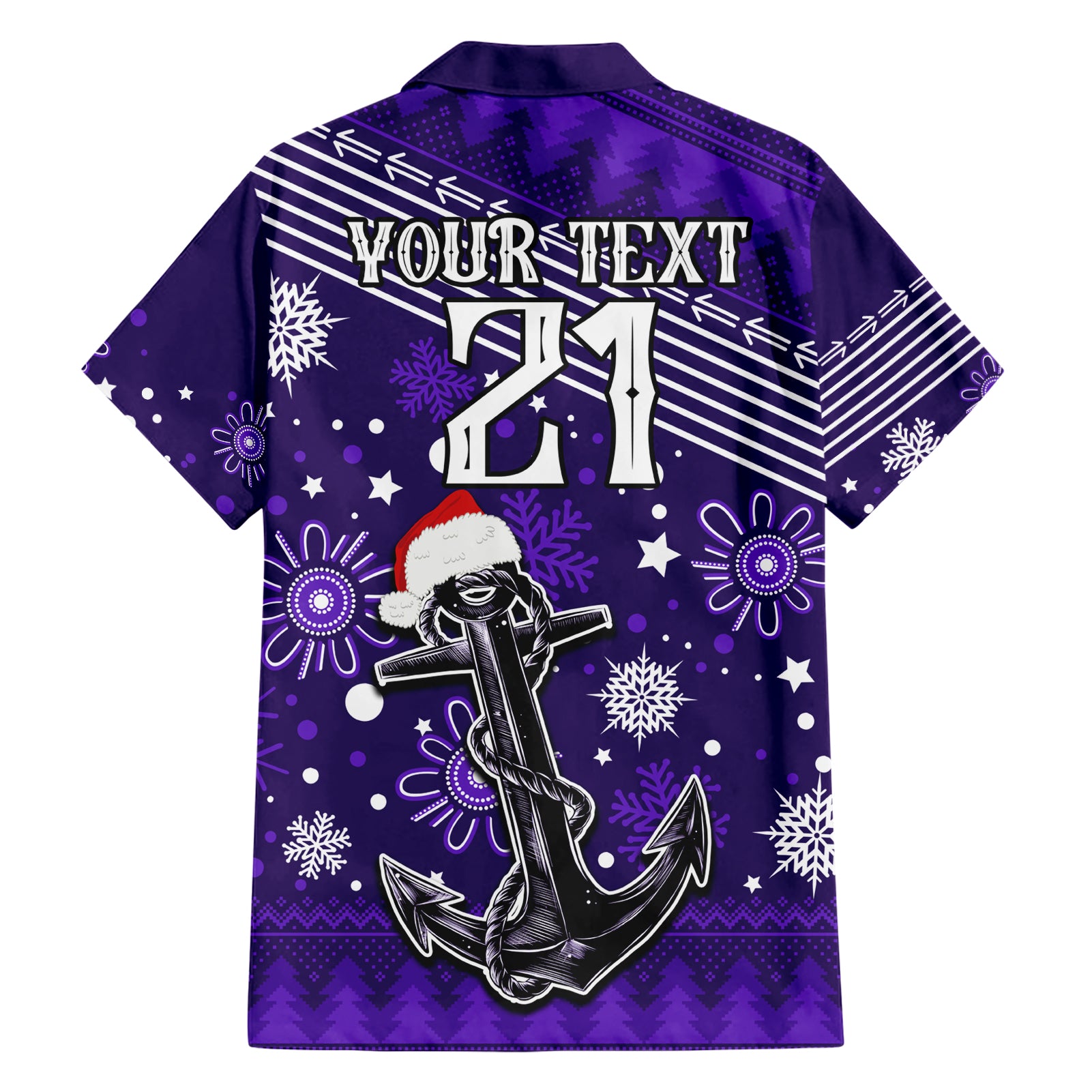 Custom Fremantle Dockers Football Hawaiian Shirt Christmas Vibe 2023 - Vibe Hoodie Shop