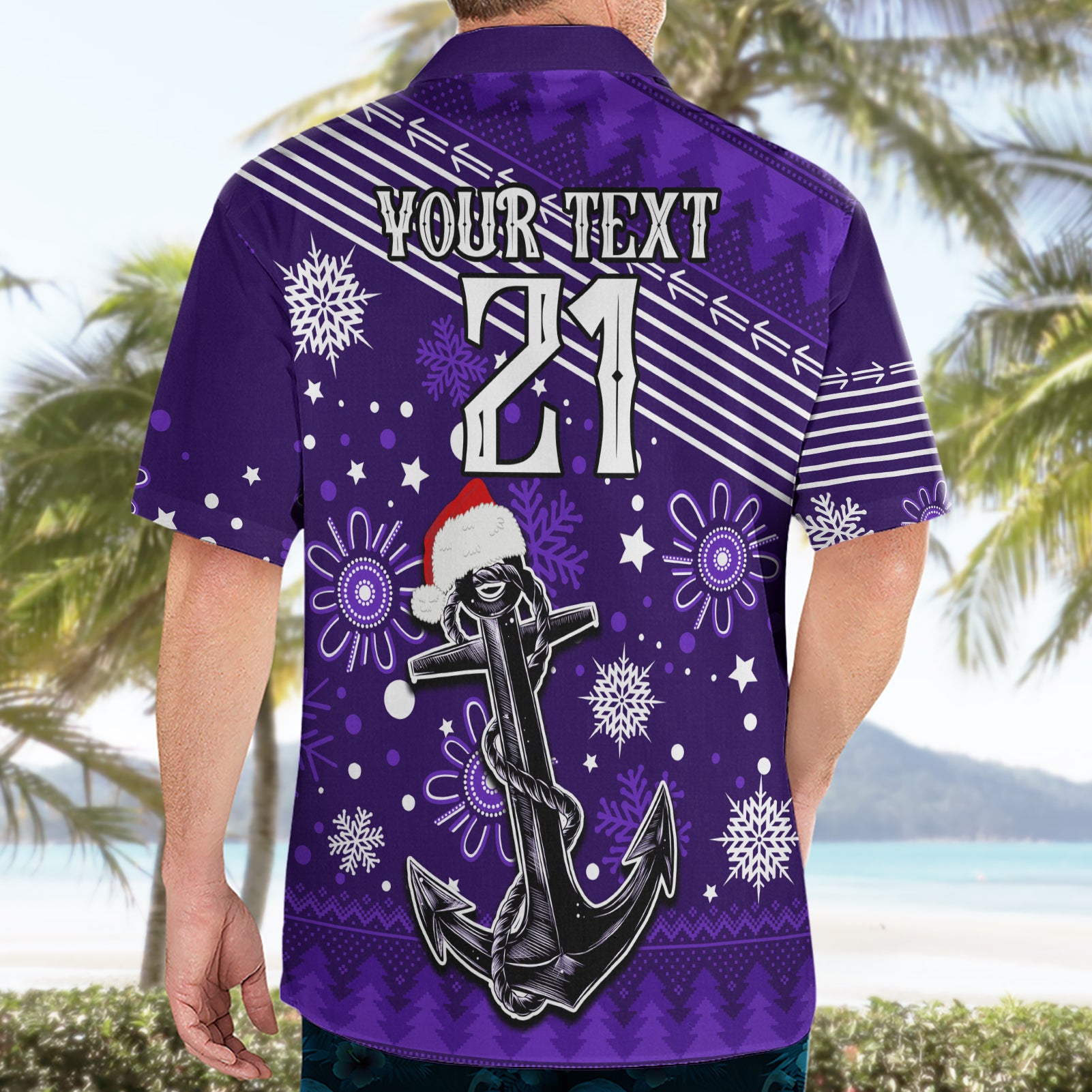 Custom Fremantle Dockers Football Hawaiian Shirt Christmas Vibe 2023 - Vibe Hoodie Shop