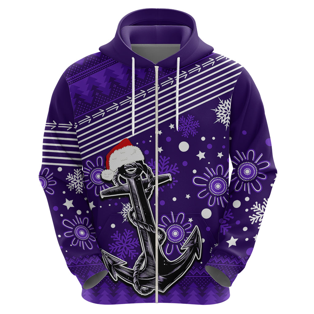 Custom Fremantle Dockers Football Hoodie Christmas Vibe 2023 LT9 - Vibe Hoodie Shop