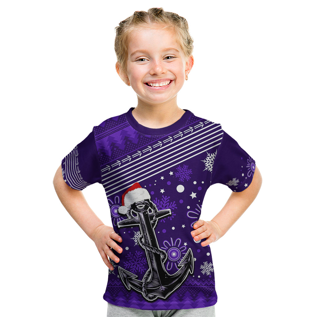 Custom Fremantle Dockers Football Kid T Shirt Christmas Vibe 2023 - Vibe Hoodie Shop