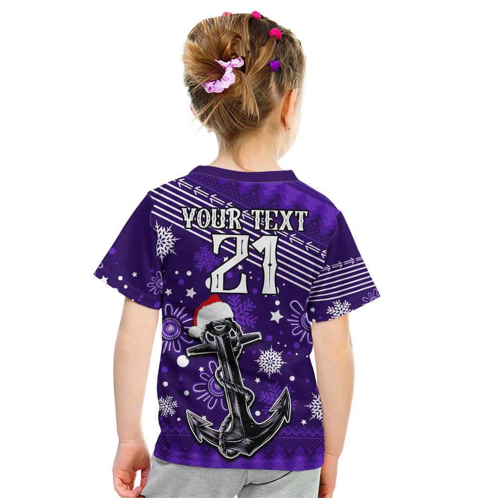 Custom Fremantle Dockers Football Kid T Shirt Christmas Vibe 2023 - Vibe Hoodie Shop