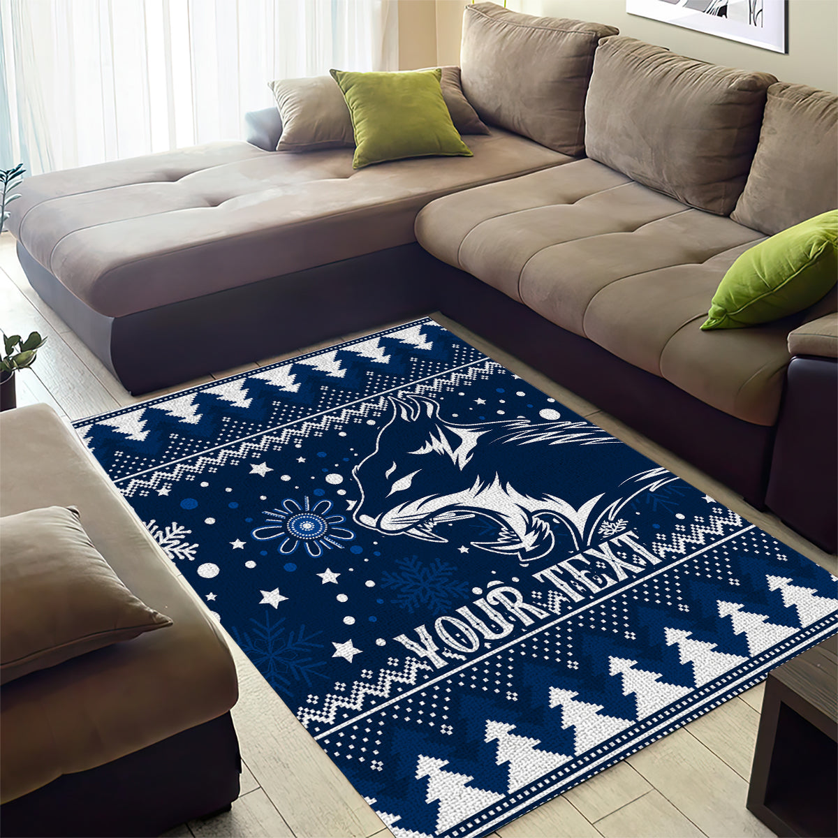 Custom Geelong Cats Football Area Rug Christmas Vibe 2023 - Vibe Hoodie Shop