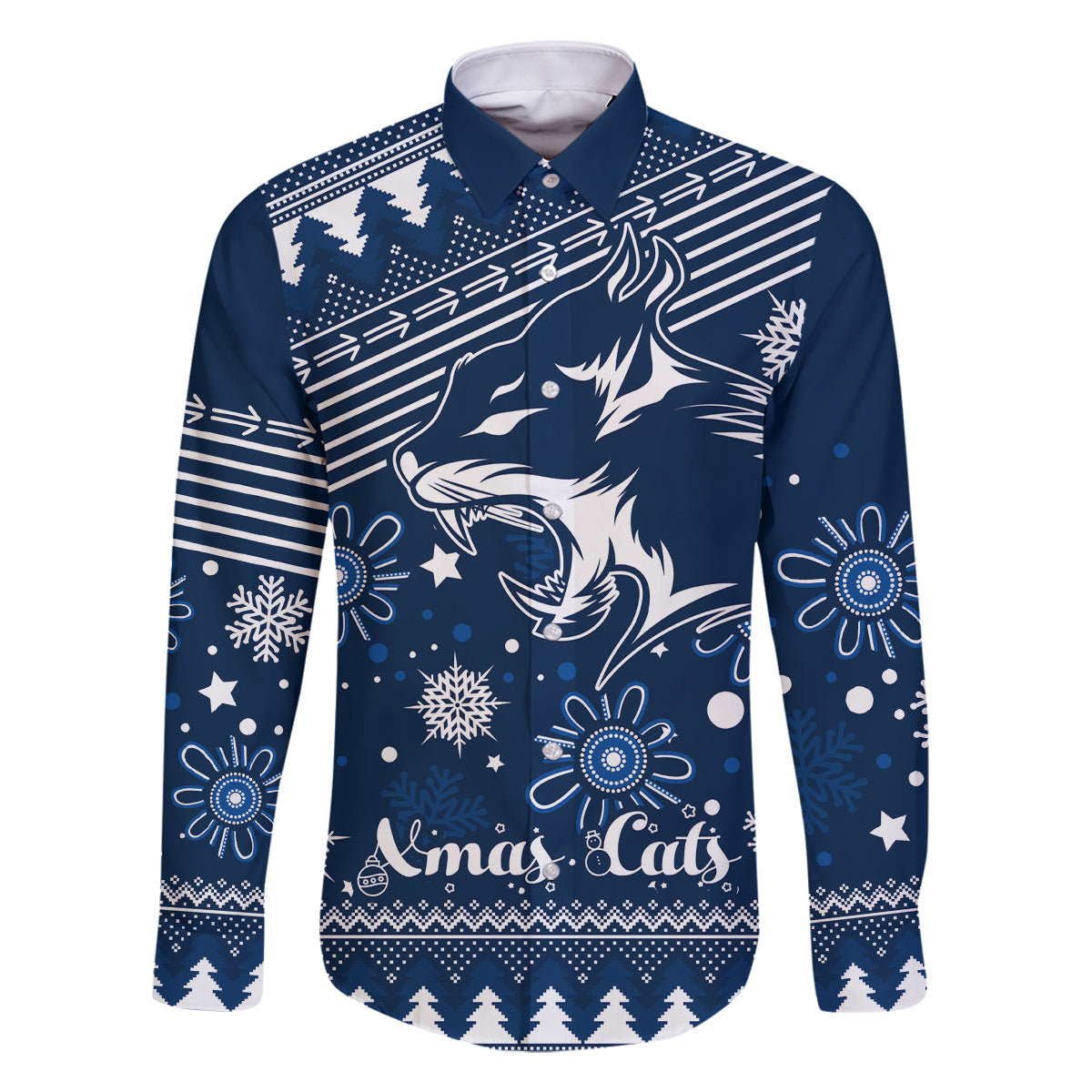 custom-geelong-cats-football-family-matching-mermaid-dress-and-hawaiian-shirt-christmas-vibe-2023