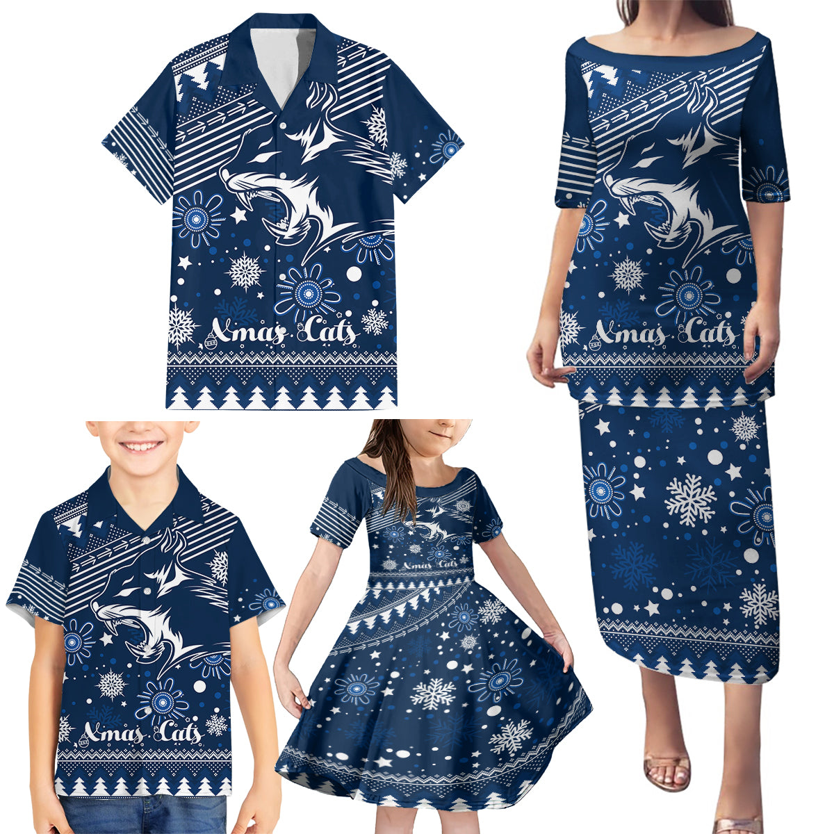 custom-geelong-cats-football-family-matching-puletasi-dress-and-hawaiian-shirt-christmas-vibe-2023