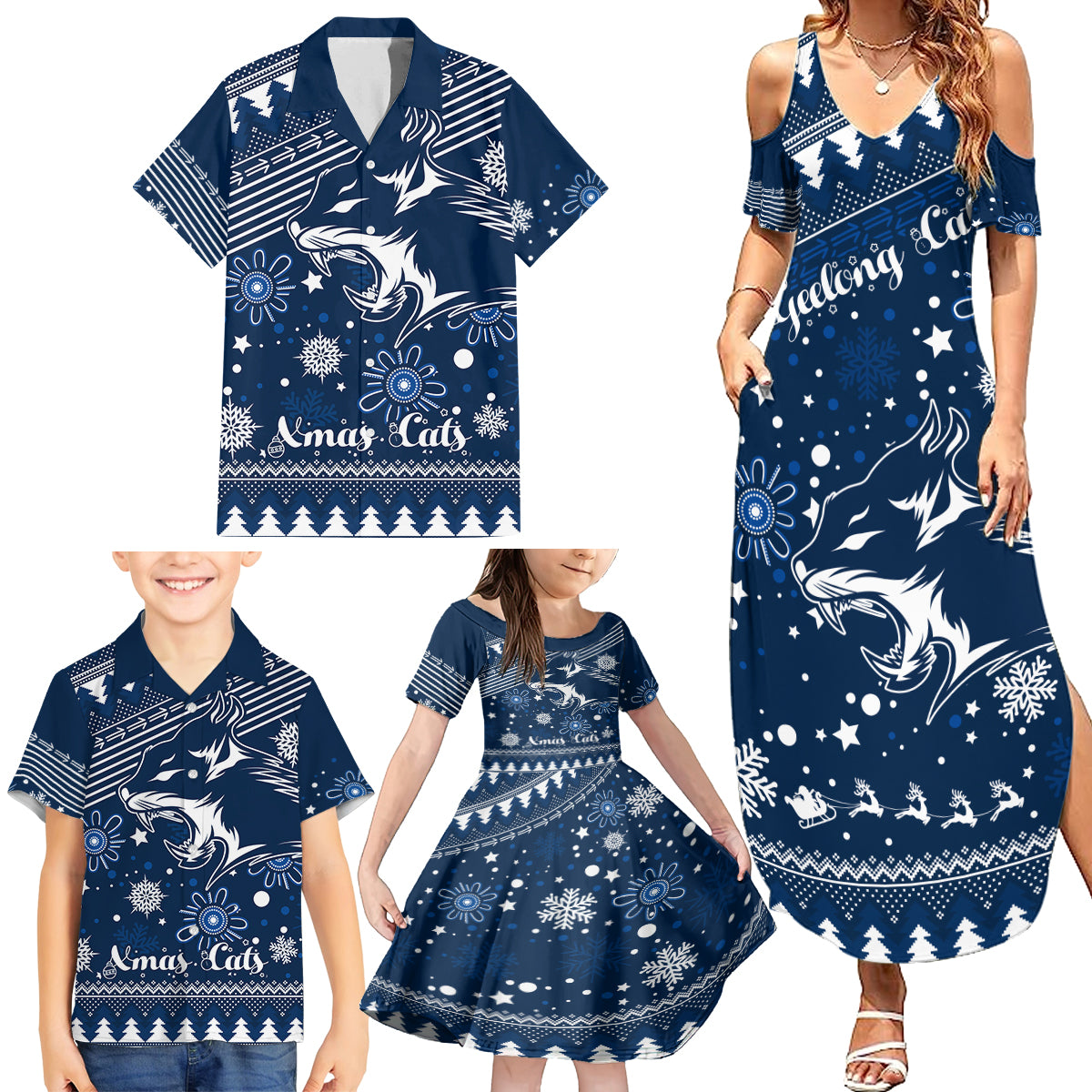 custom-geelong-cats-football-family-matching-summer-maxi-dress-and-hawaiian-shirt-christmas-vibe-2023