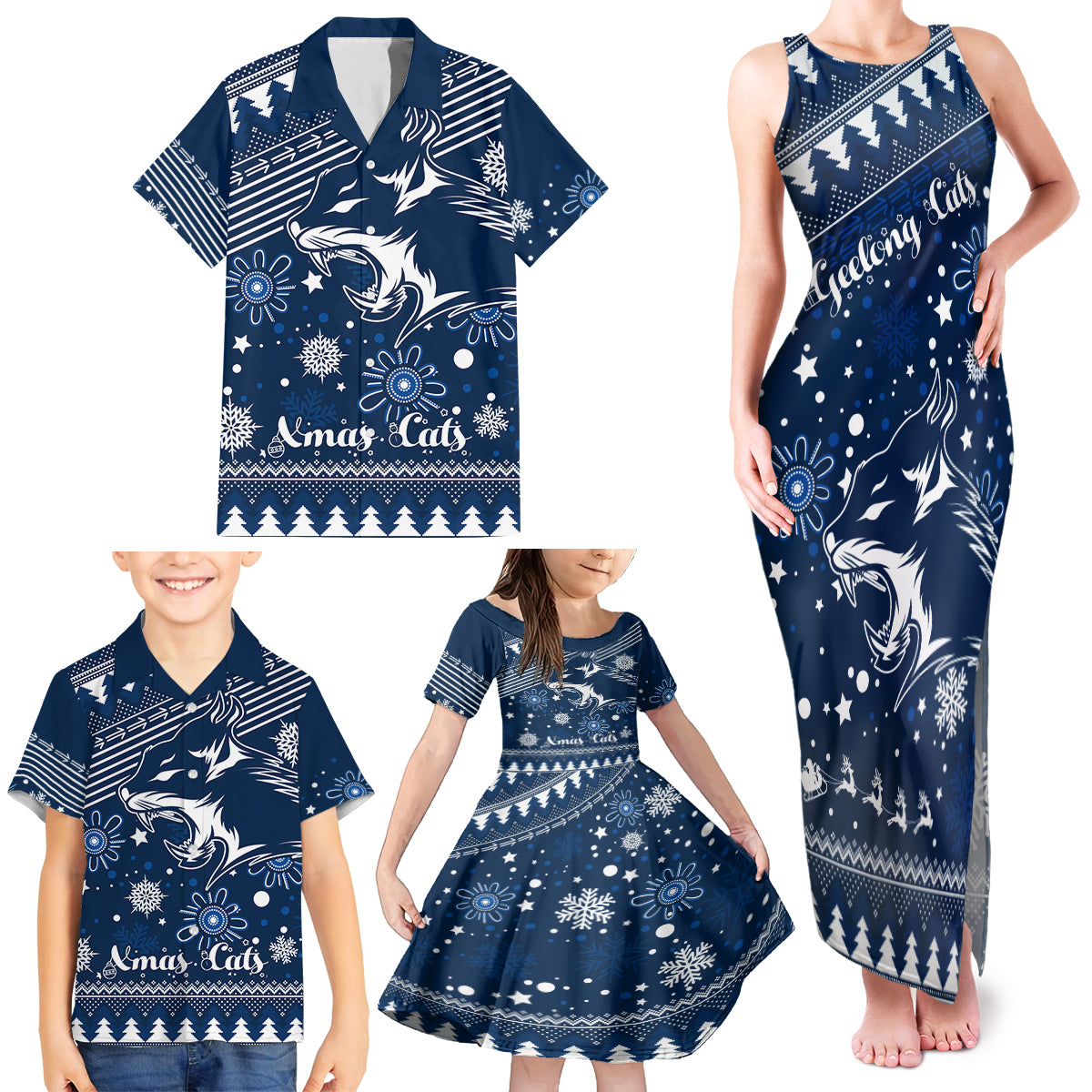 custom-geelong-cats-football-family-matching-tank-maxi-dress-and-hawaiian-shirt-christmas-vibe-2023