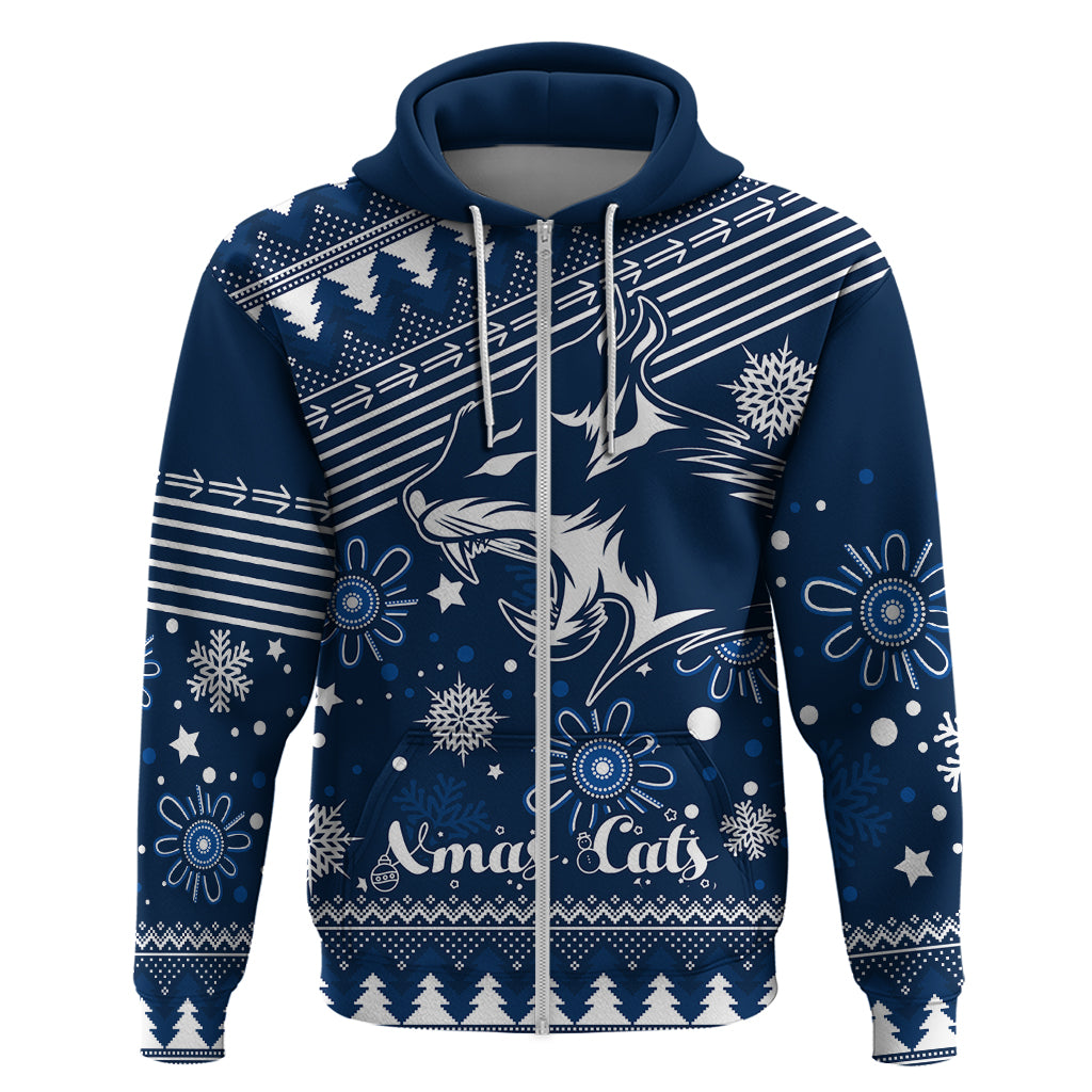 Custom Geelong Cats Football Hoodie Christmas Vibe 2023 LT9 - Vibe Hoodie Shop