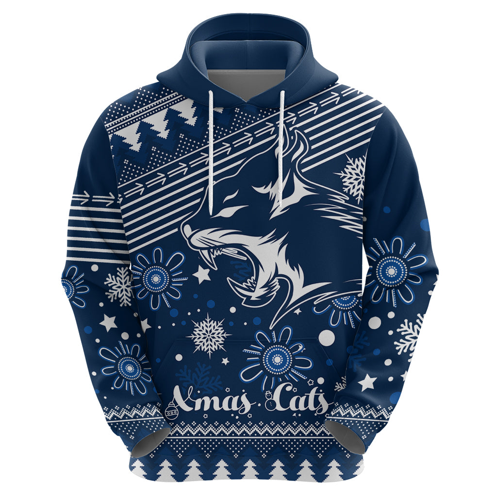 Custom Geelong Cats Football Hoodie Christmas Vibe 2023 LT9 - Vibe Hoodie Shop
