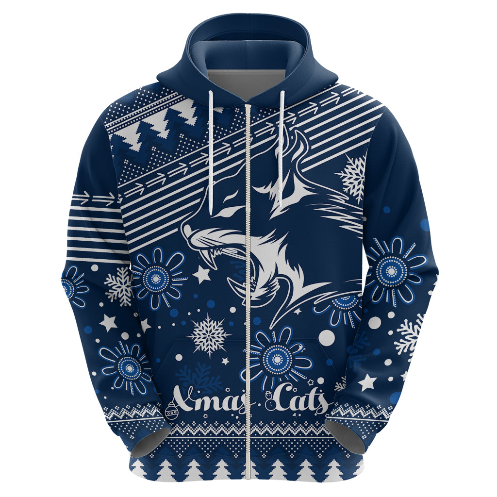 Custom Geelong Cats Football Hoodie Christmas Vibe 2023 LT9 - Vibe Hoodie Shop