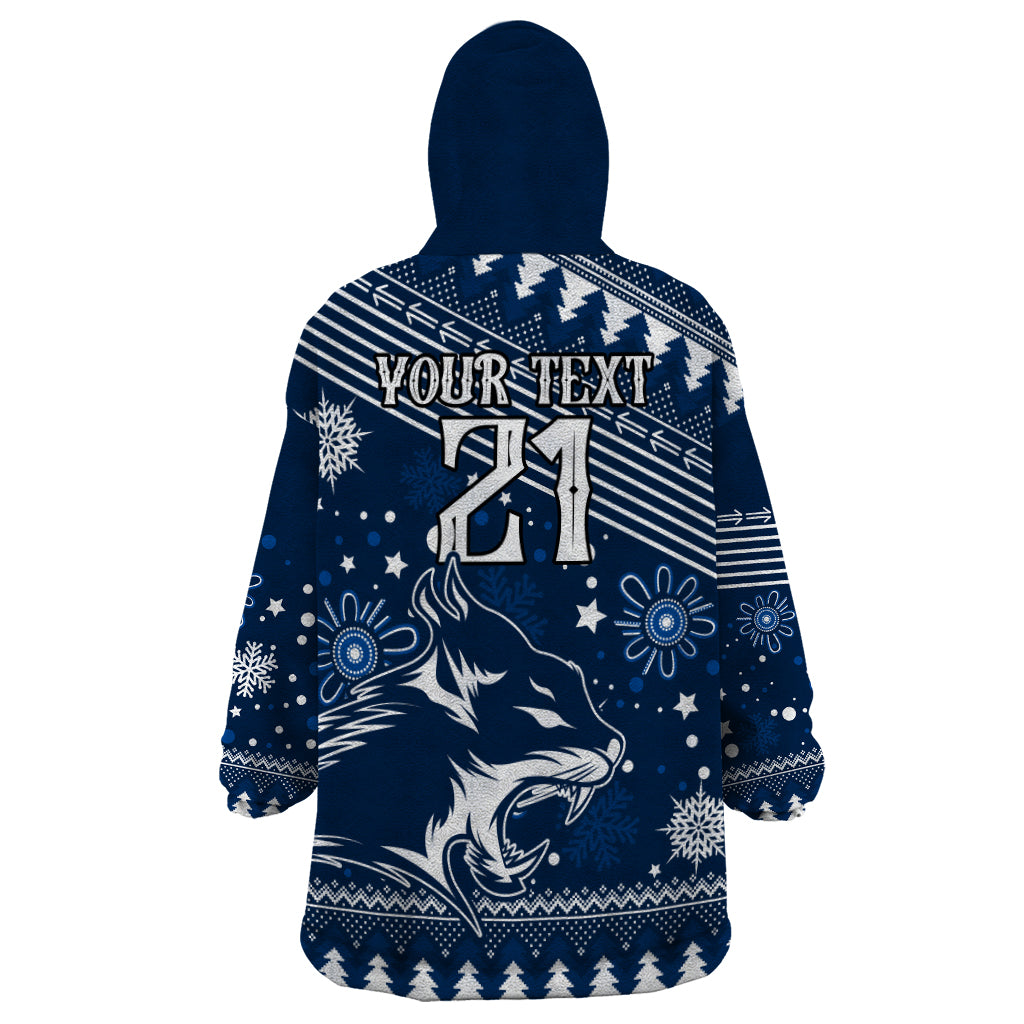 Custom Geelong Cats Football Wearable Blanket Hoodie Christmas Vibe 2023 - Vibe Hoodie Shop