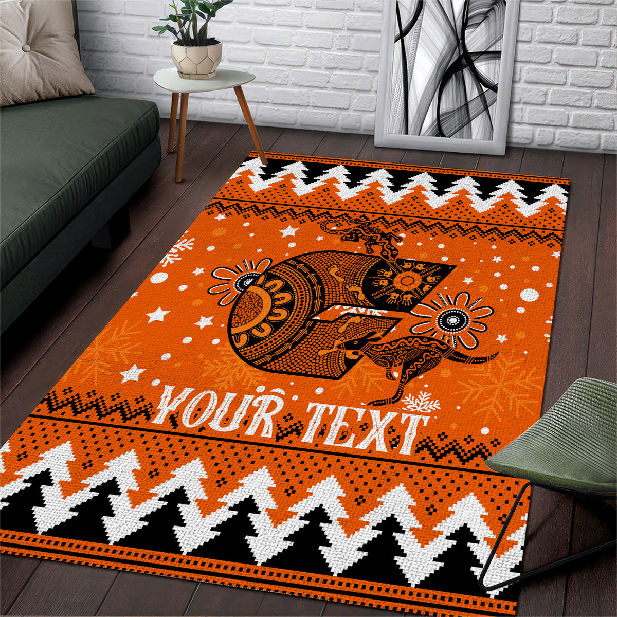 Custom Giants Football Area Rug Christmas Vibe 2023 - Vibe Hoodie Shop