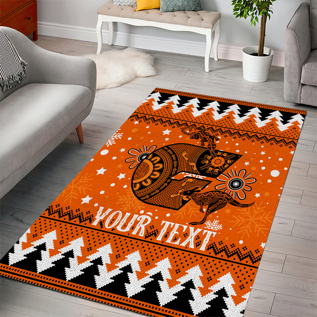 Custom Giants Football Area Rug Christmas Vibe 2023 - Vibe Hoodie Shop