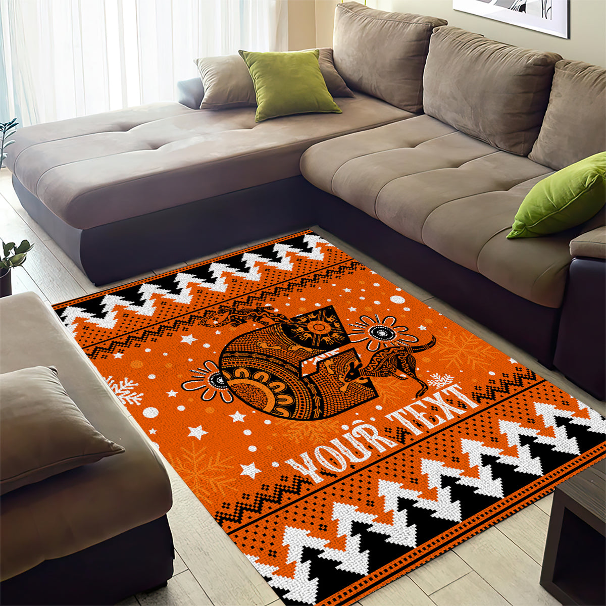 Custom Giants Football Area Rug Christmas Vibe 2023 - Vibe Hoodie Shop