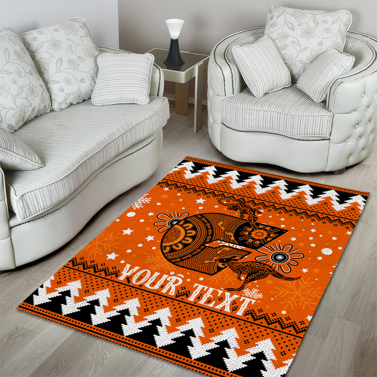 Custom Giants Football Area Rug Christmas Vibe 2023 - Vibe Hoodie Shop