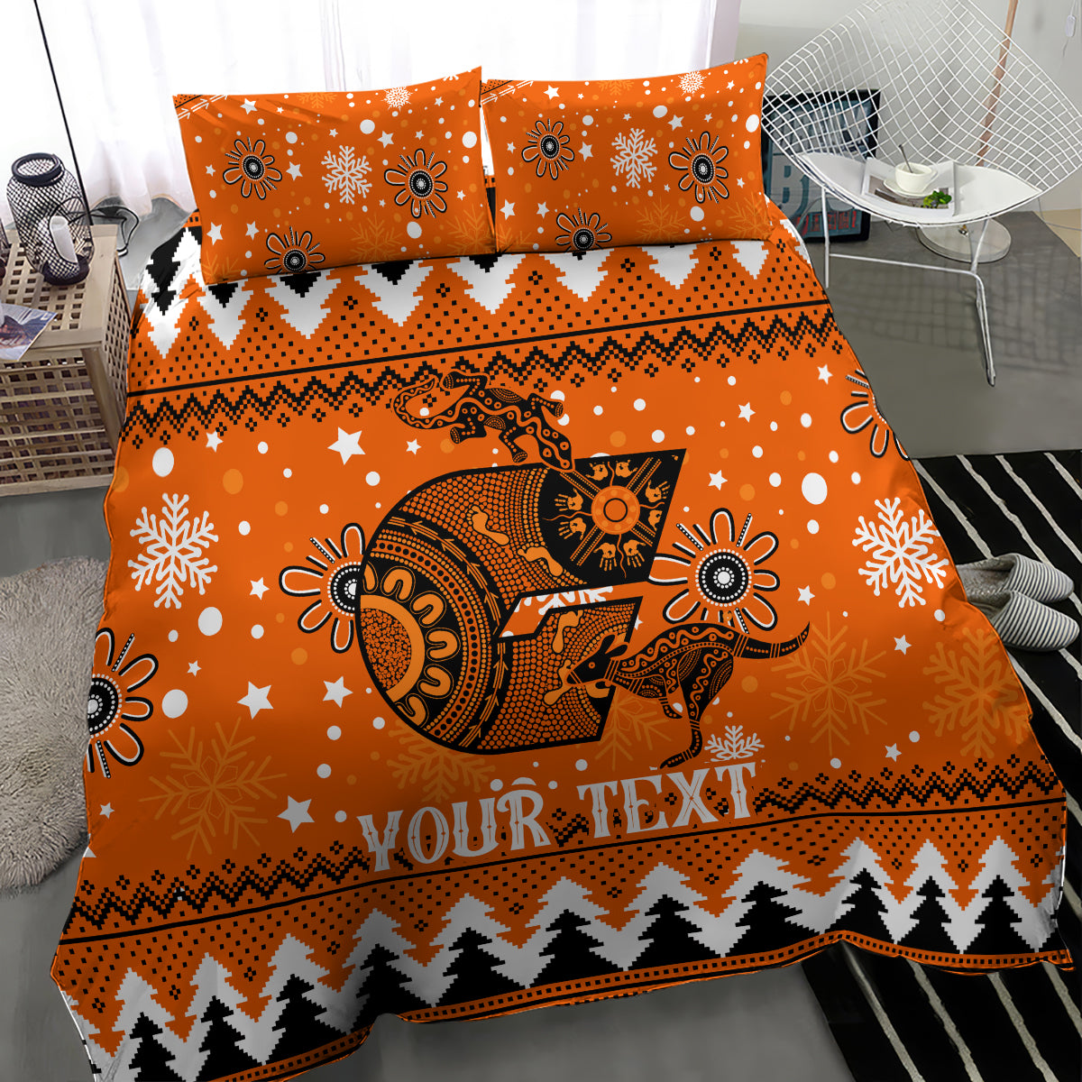 Custom Giants Football Bedding Set Christmas Vibe 2023 - Vibe Hoodie Shop