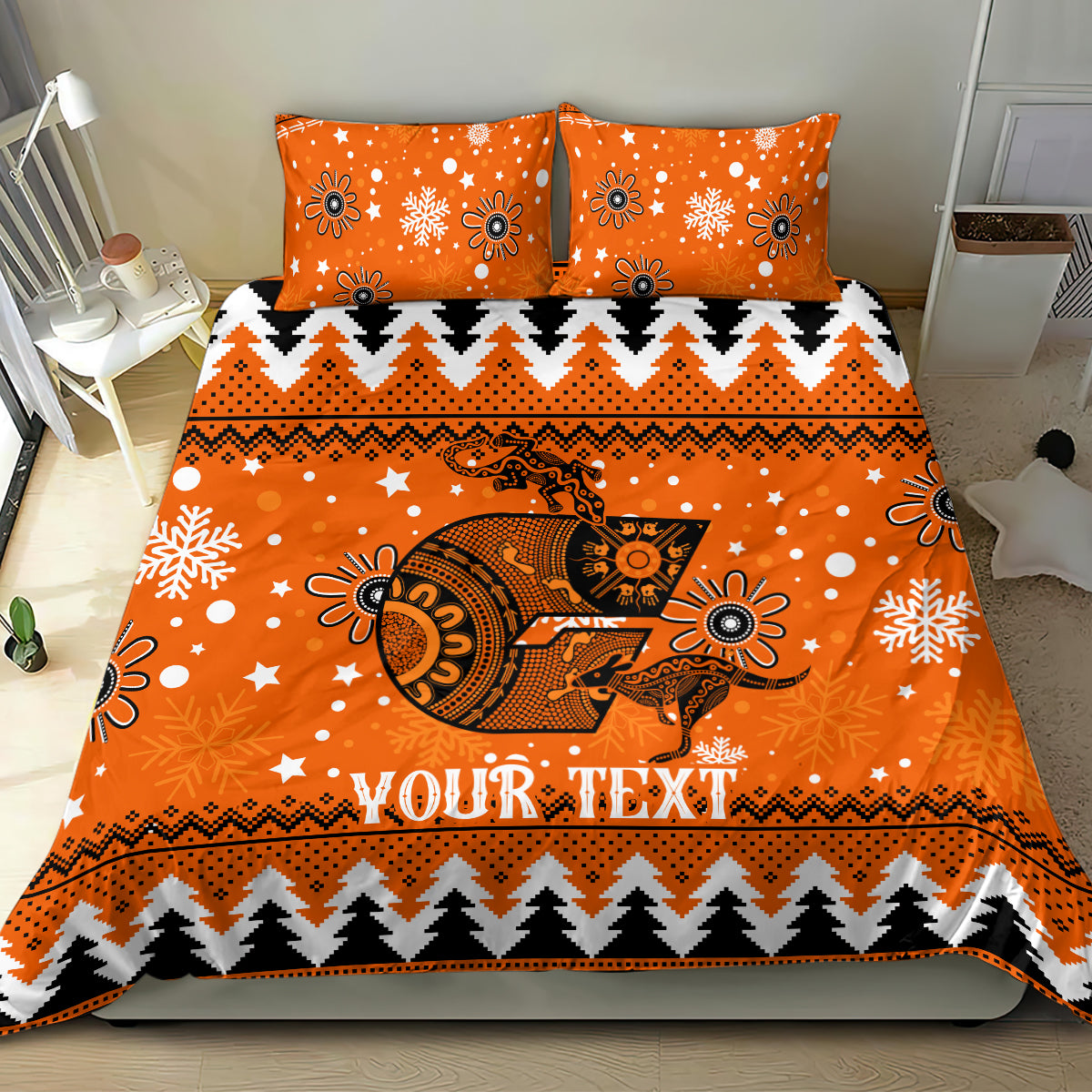 Custom Giants Football Bedding Set Christmas Vibe 2023 - Vibe Hoodie Shop