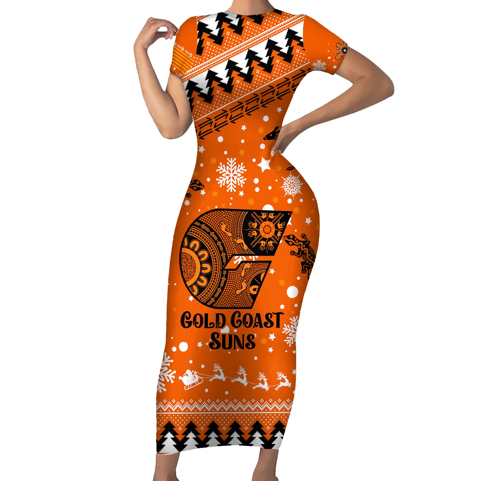 custom-giants-football-family-matching-short-sleeve-bodycon-dress-and-hawaiian-shirt-christmas-vibe-2023