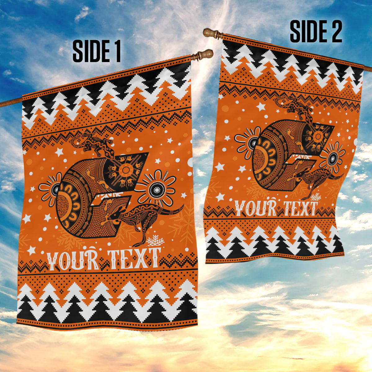 Custom Giants Football Garden Flag Christmas Vibe 2023 - Vibe Hoodie Shop