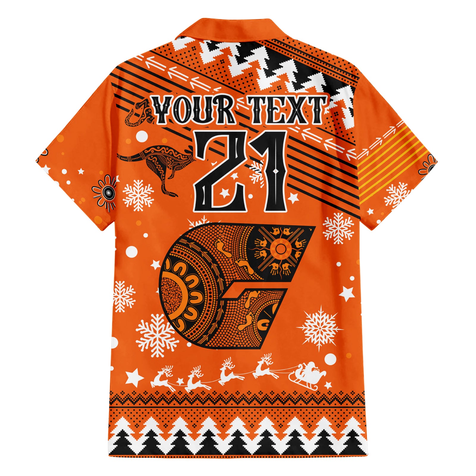 Custom Giants Football Hawaiian Shirt Christmas Vibe 2023 - Vibe Hoodie Shop