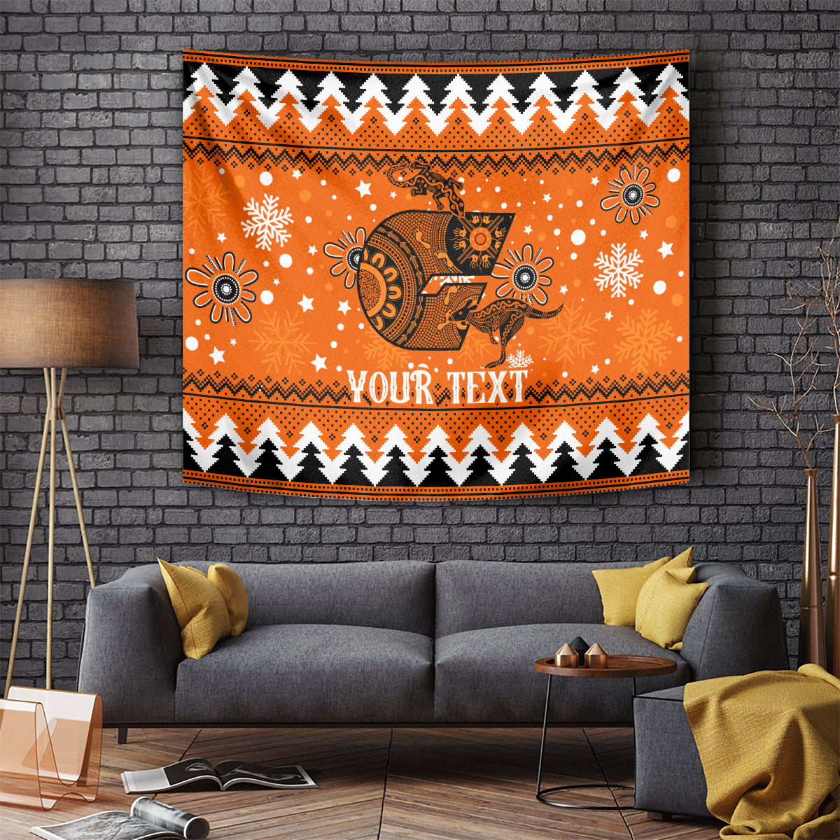 Custom Giants Football Tapestry Christmas Vibe 2023 - Vibe Hoodie Shop