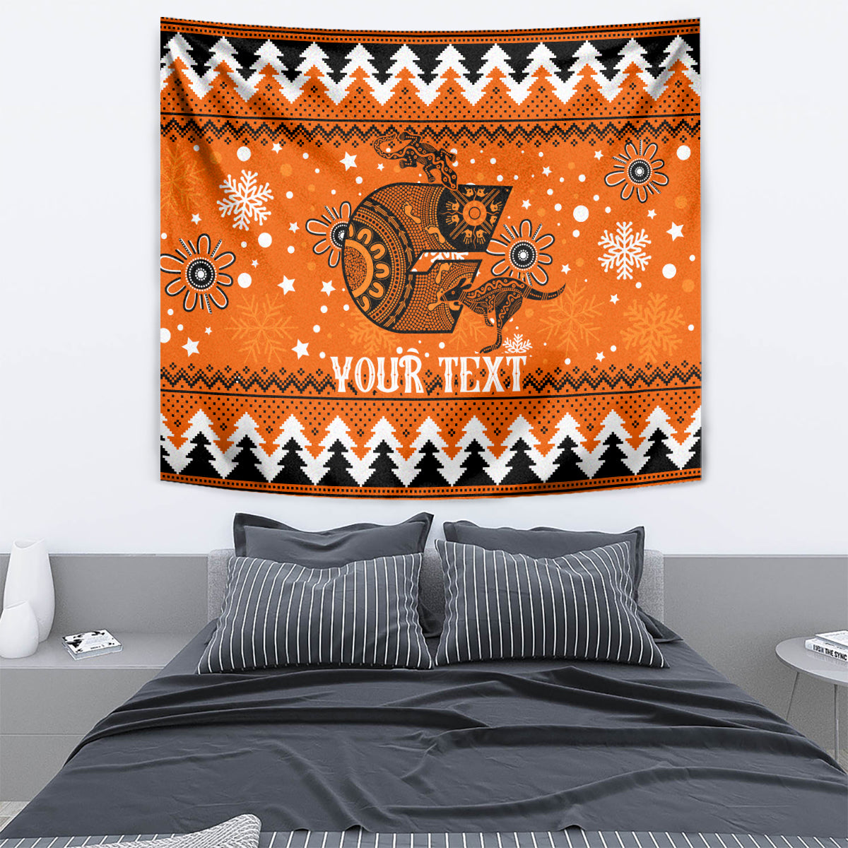 Custom Giants Football Tapestry Christmas Vibe 2023 - Vibe Hoodie Shop