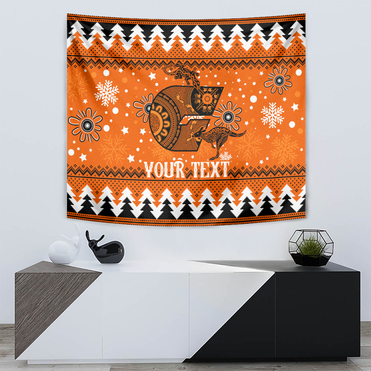 Custom Giants Football Tapestry Christmas Vibe 2023 - Vibe Hoodie Shop