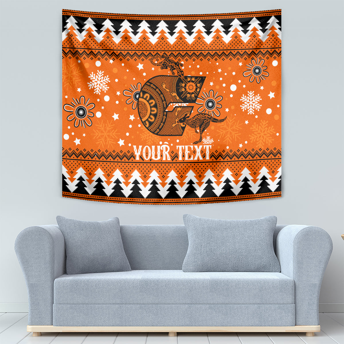 Custom Giants Football Tapestry Christmas Vibe 2023 - Vibe Hoodie Shop