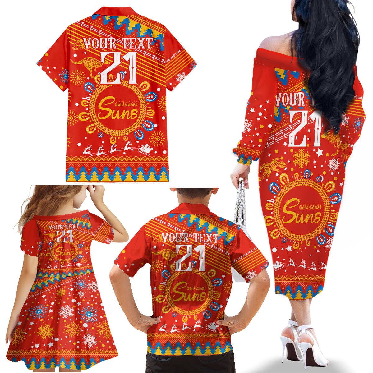 custom-gc-suns-football-family-matching-off-shoulder-long-sleeve-dress-and-hawaiian-shirt-christmas-vibe-2023