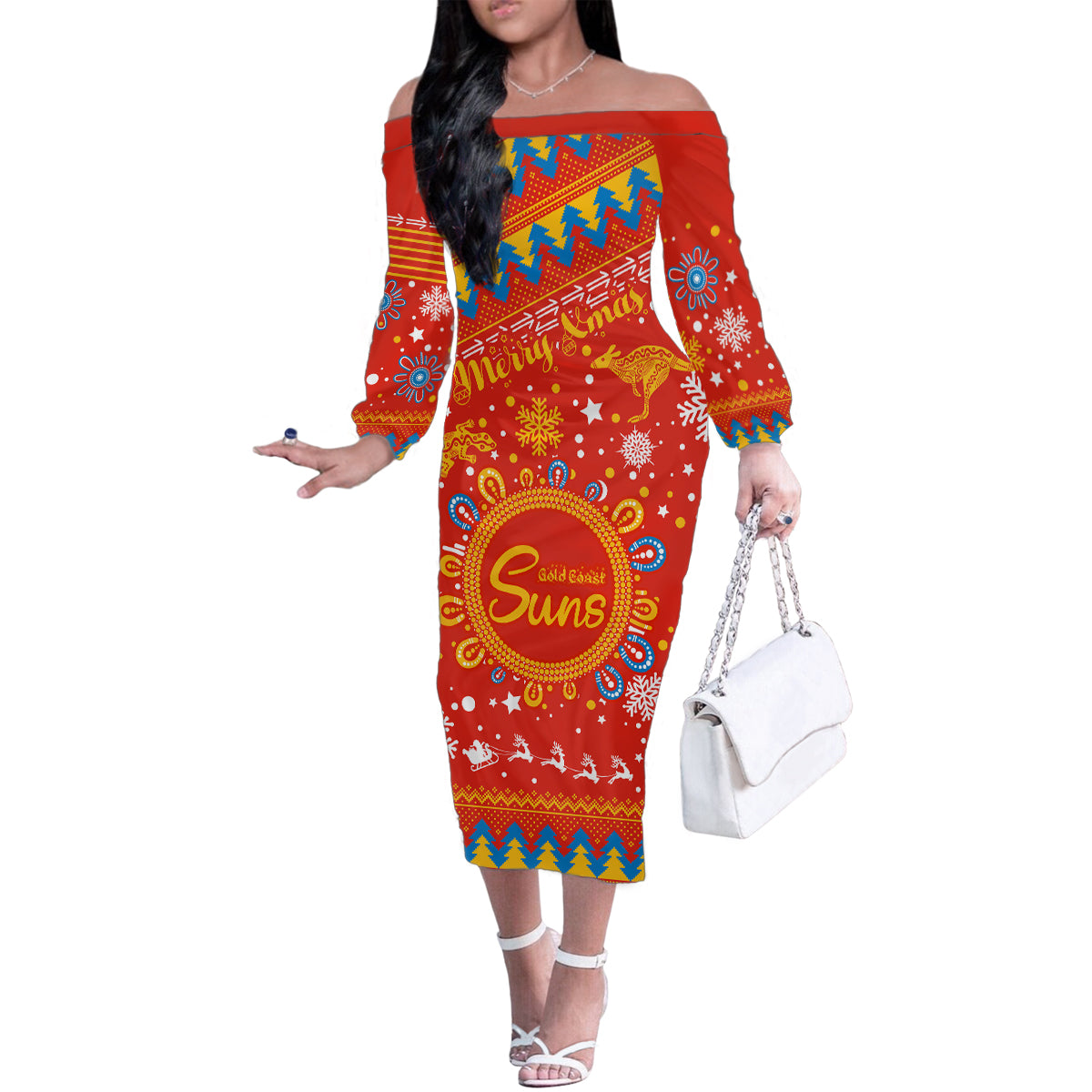 custom-gc-suns-football-family-matching-off-shoulder-long-sleeve-dress-and-hawaiian-shirt-christmas-vibe-2023