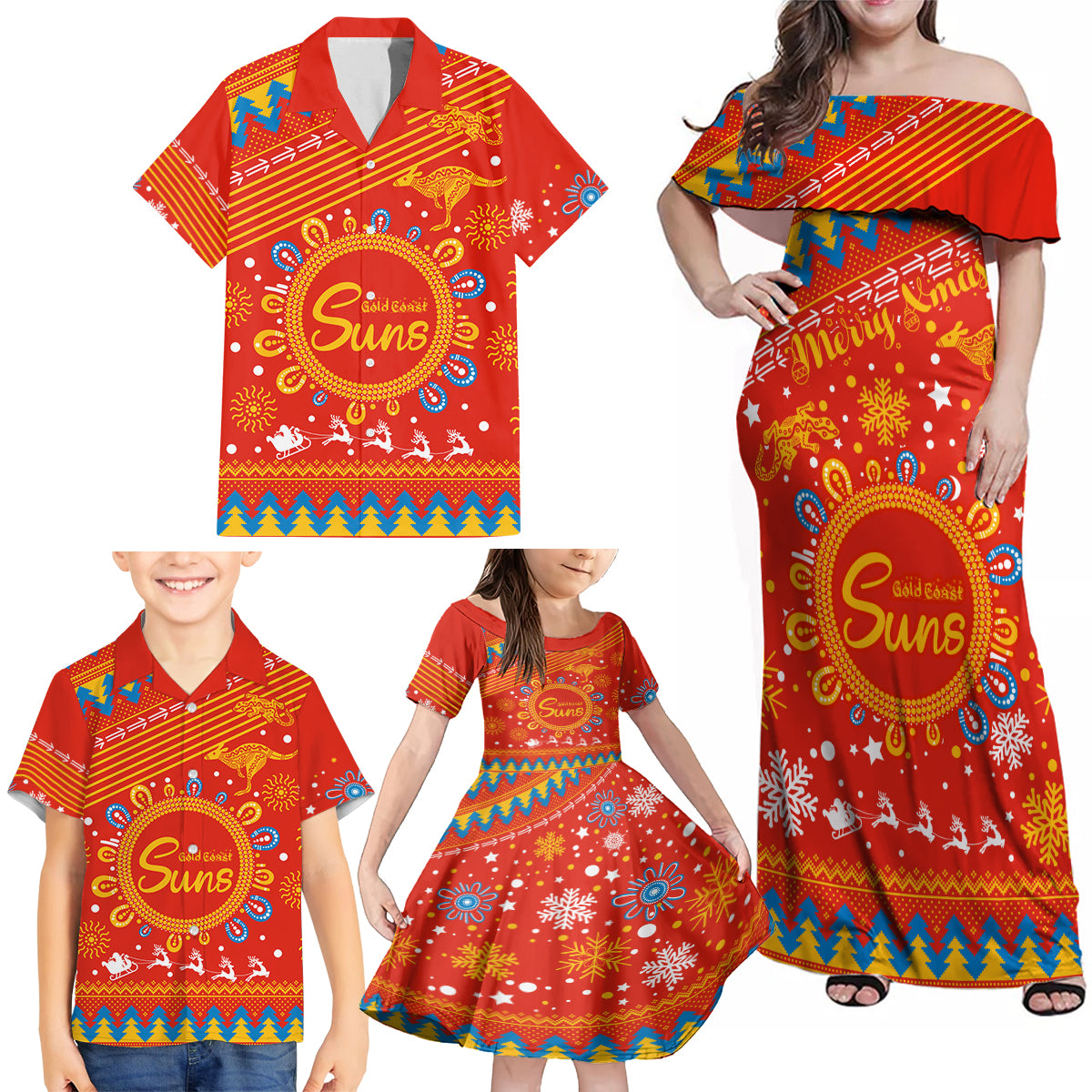 custom-gc-suns-football-family-matching-off-shoulder-maxi-dress-and-hawaiian-shirt-christmas-vibe-2023