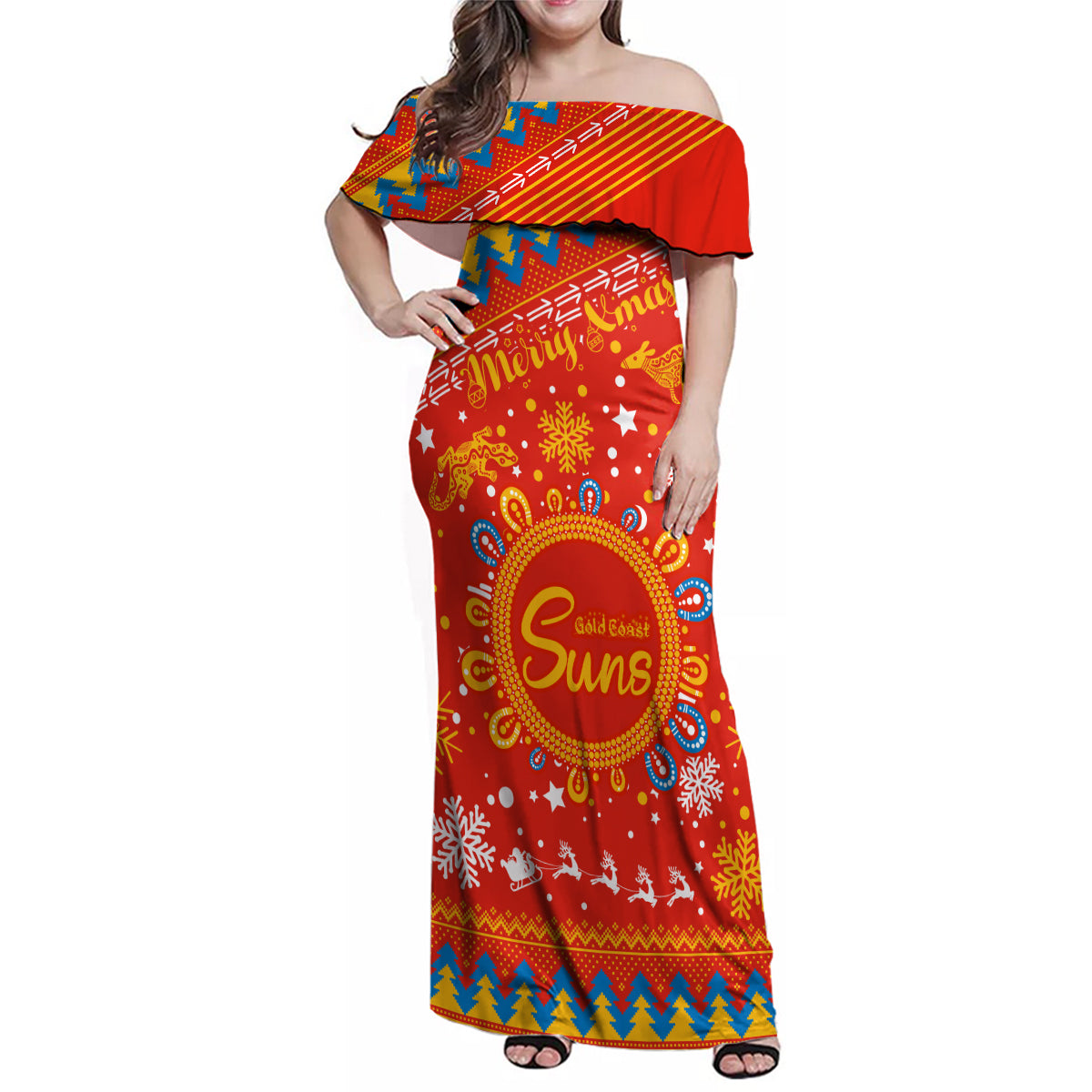 custom-gc-suns-football-family-matching-off-shoulder-maxi-dress-and-hawaiian-shirt-christmas-vibe-2023