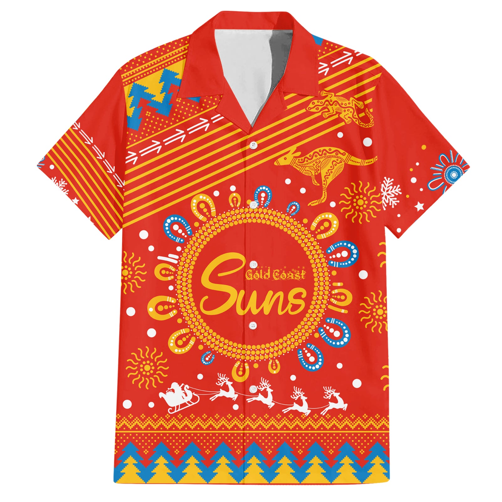 Custom GC Suns Football Hawaiian Shirt Christmas Vibe 2023 - Vibe Hoodie Shop