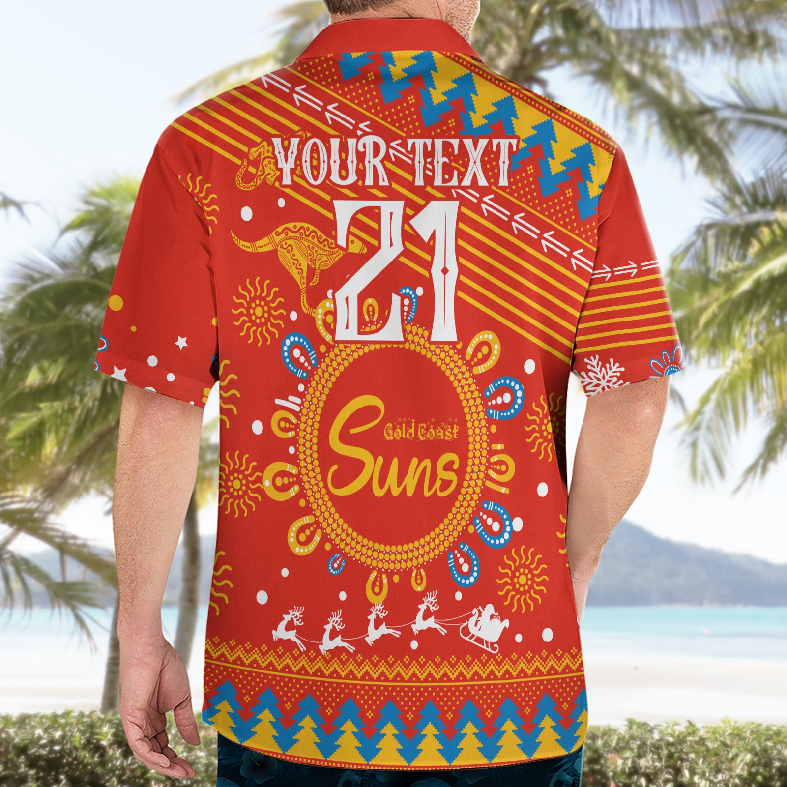 Custom GC Suns Football Hawaiian Shirt Christmas Vibe 2023 - Vibe Hoodie Shop