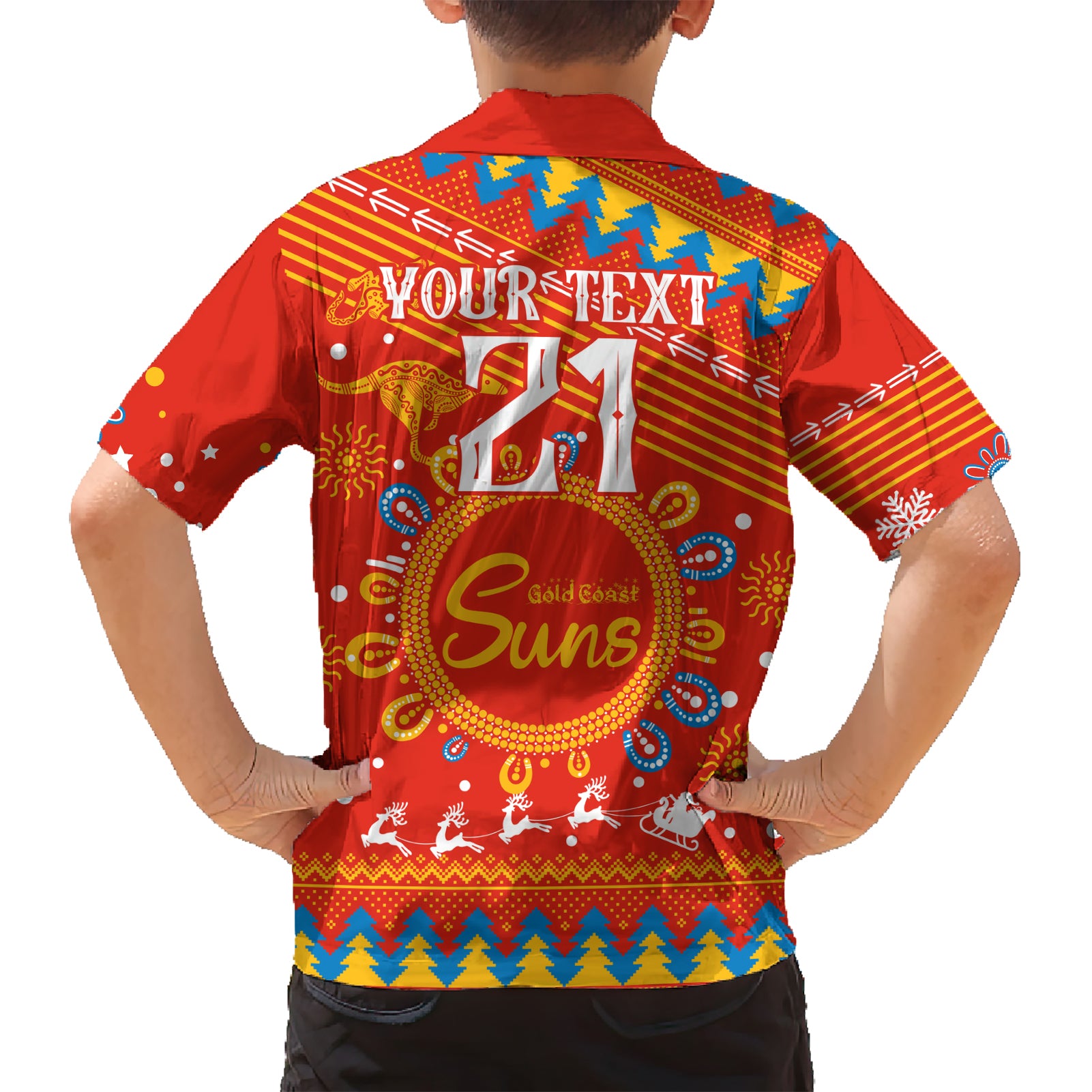 Custom GC Suns Football Hawaiian Shirt Christmas Vibe 2023 - Vibe Hoodie Shop