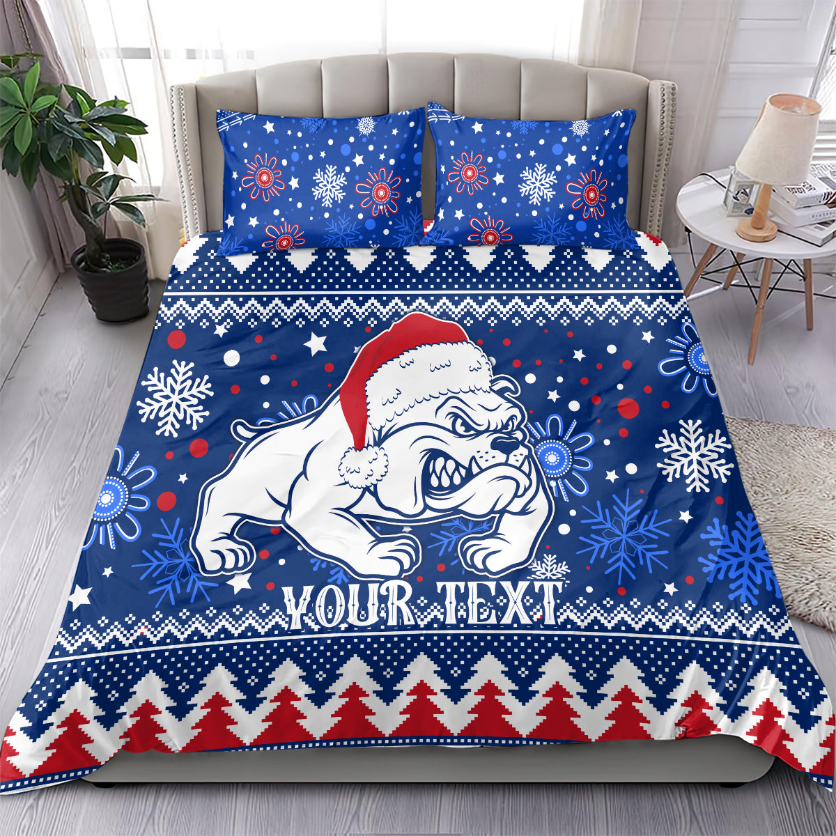 Bulldogs Football Bedding Set Christmas Vibe 2023 - Vibe Hoodie Shop