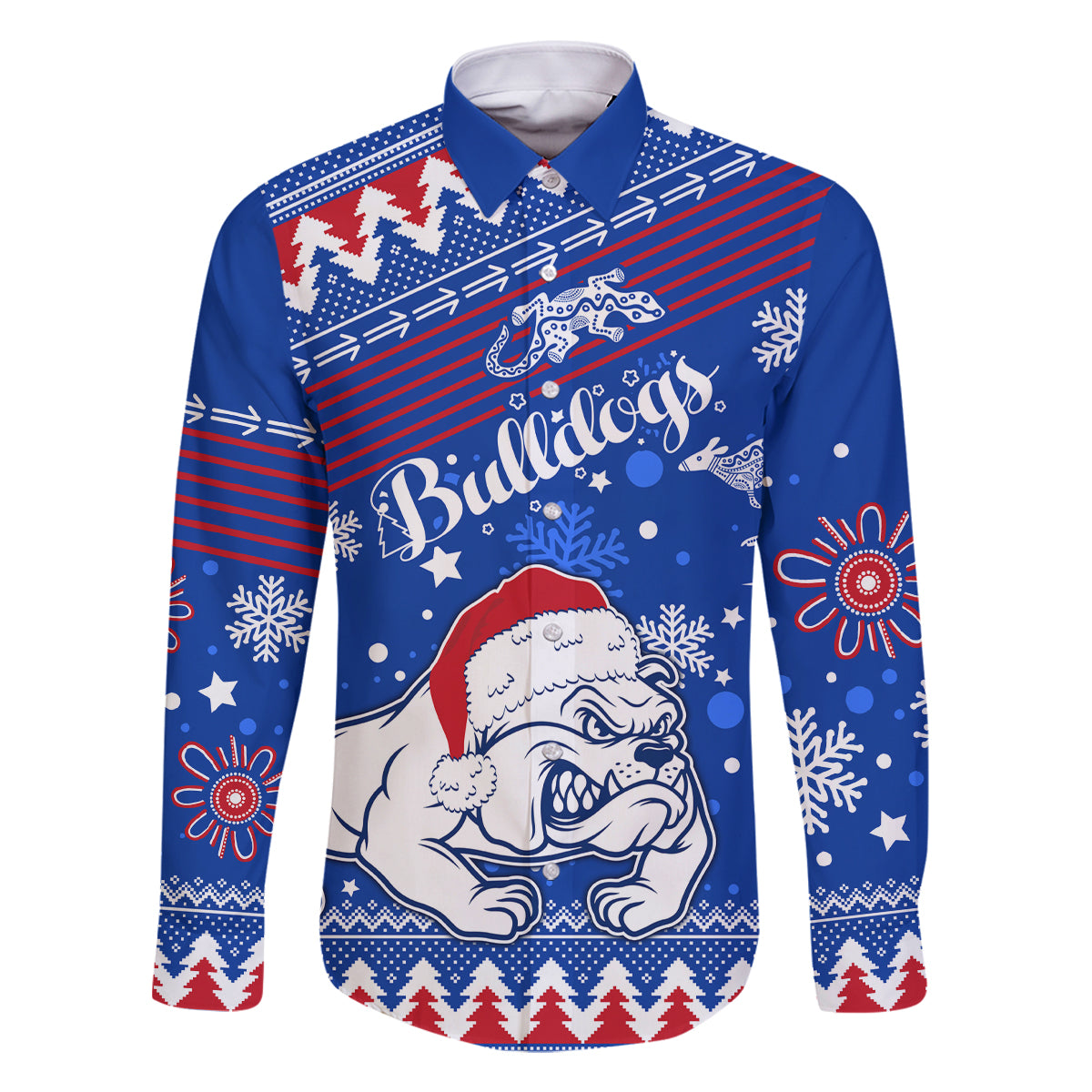 bulldogs-football-family-matching-long-sleeve-bodycon-dress-and-hawaiian-shirt-christmas-vibe-2023