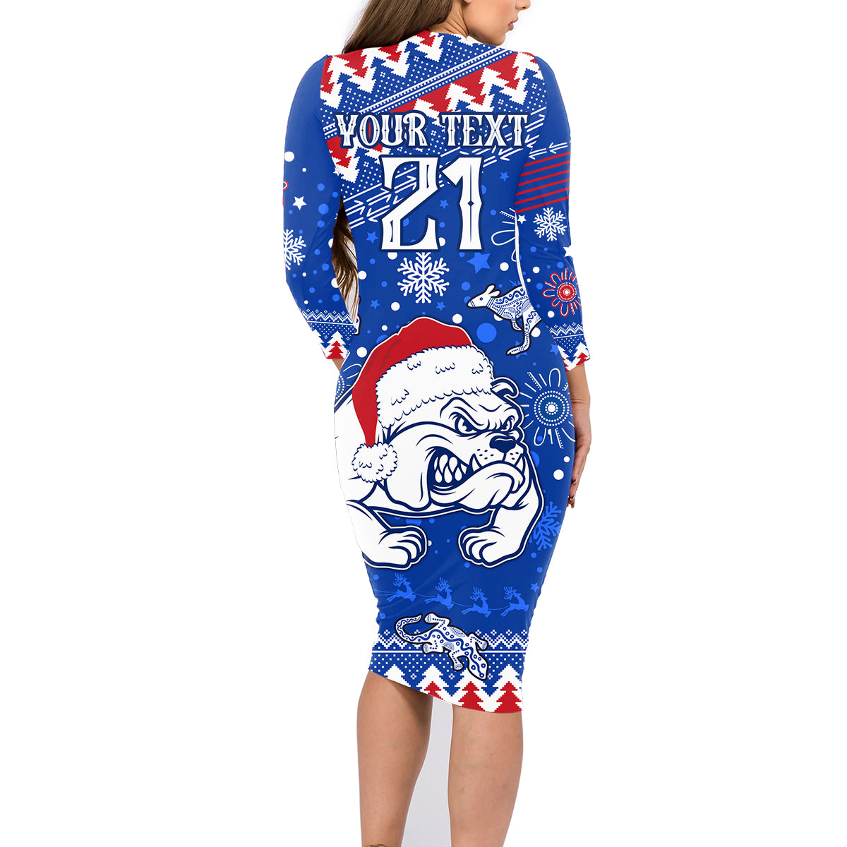 bulldogs-football-family-matching-long-sleeve-bodycon-dress-and-hawaiian-shirt-christmas-vibe-2023