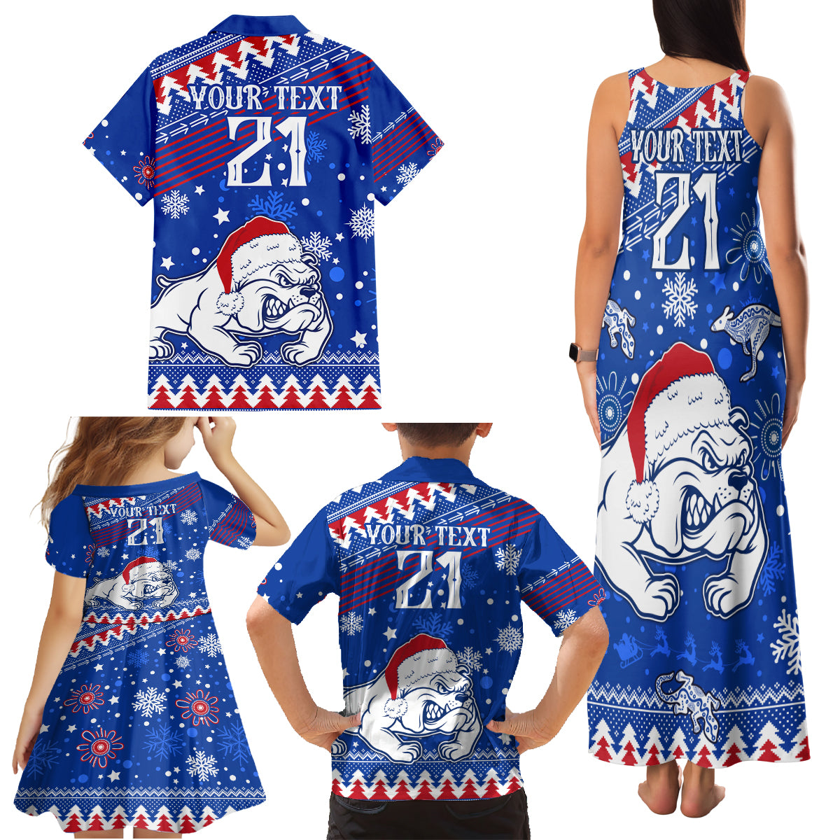 bulldogs-football-family-matching-tank-maxi-dress-and-hawaiian-shirt-christmas-vibe-2023