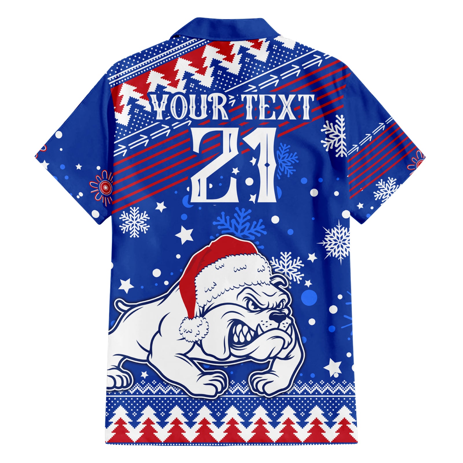 Bulldogs Football Hawaiian Shirt Christmas Vibe 2023 - Vibe Hoodie Shop