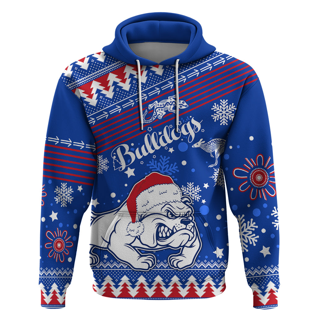 Bulldogs Football Hoodie Christmas Vibe 2023 LT9 - Vibe Hoodie Shop