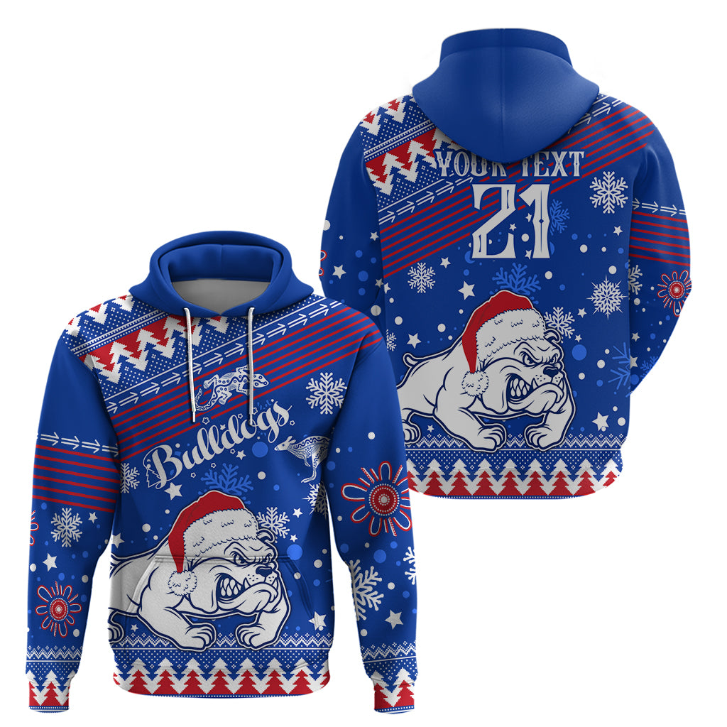 Bulldogs Football Hoodie Christmas Vibe 2023 LT9 - Vibe Hoodie Shop