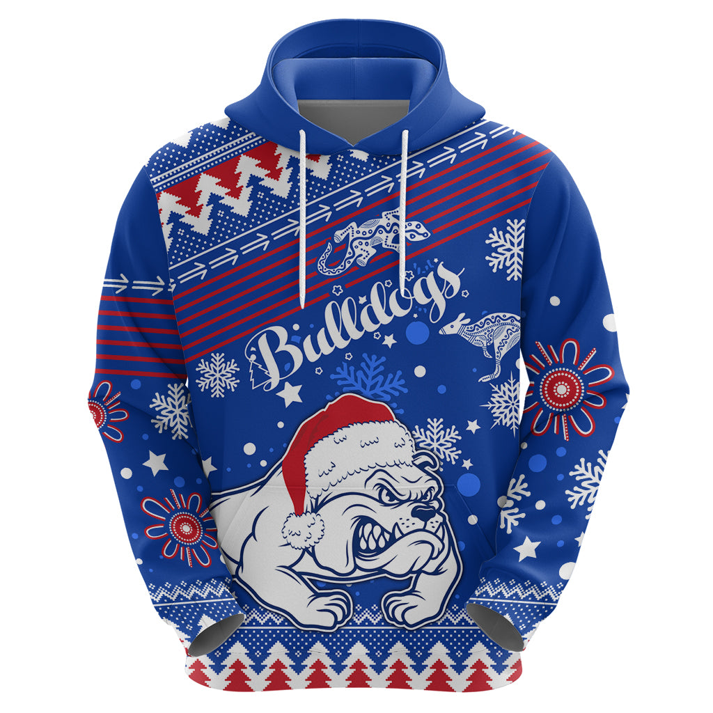 Bulldogs Football Hoodie Christmas Vibe 2023 LT9 - Vibe Hoodie Shop