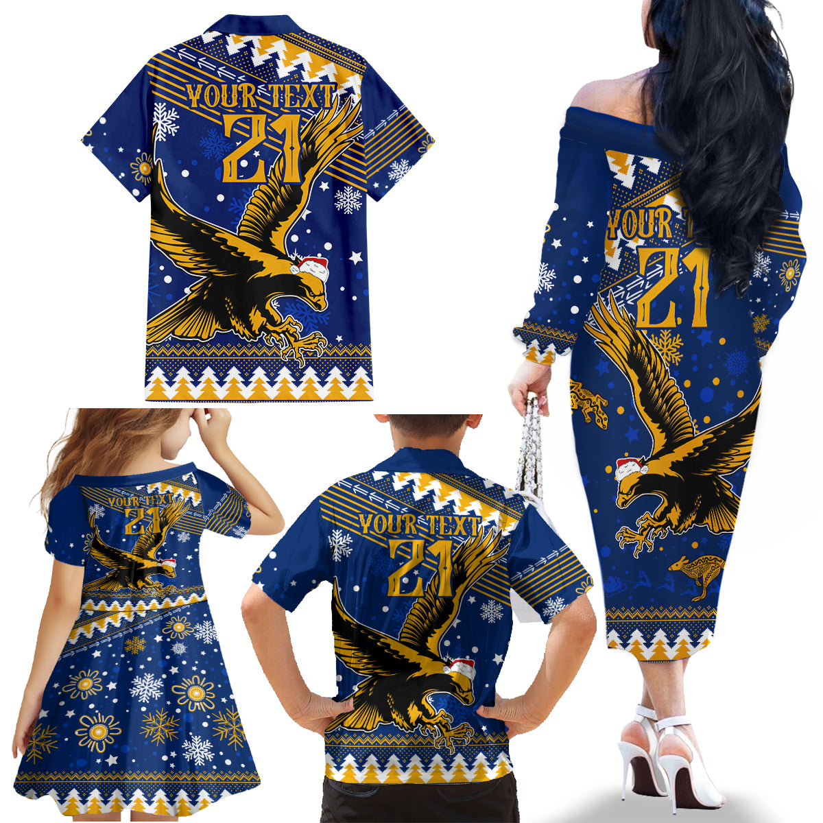 custom-eagles-football-family-matching-off-shoulder-long-sleeve-dress-and-hawaiian-shirt-christmas-vibe-2023